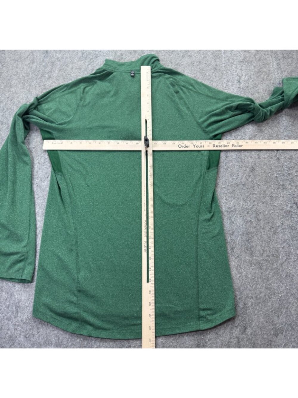 Nike Element Running 1/4 Zip Pullover Men S Green Reflective Stretch 519199 - Picture 13 of 16